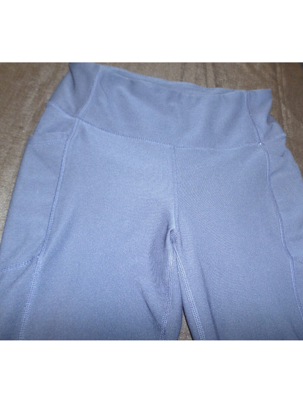 EUC DESIGNER MONDETTA PERFORMANCE LUXURY POLY BLEND BLUE LEGGINGS WOMEN'S SMALL - Picture 3 of 16